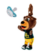 Baylor Bears Bruiser Mascot Pacifier Holder Plush Toy side view