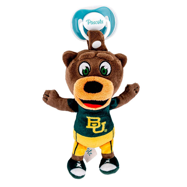 Baylor Bears Bruiser Mascot Pacifier Holder Plush Toy