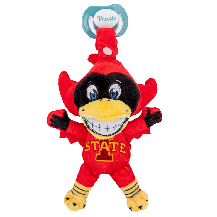 Iowa State Cy Mascot Pacifier Holder Plush Toy