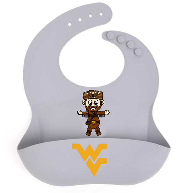 West Virginia University Mountaineer Mascot Silicone Bib