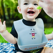 Florida State Cimarron Silicone Bucket Bib with Child
